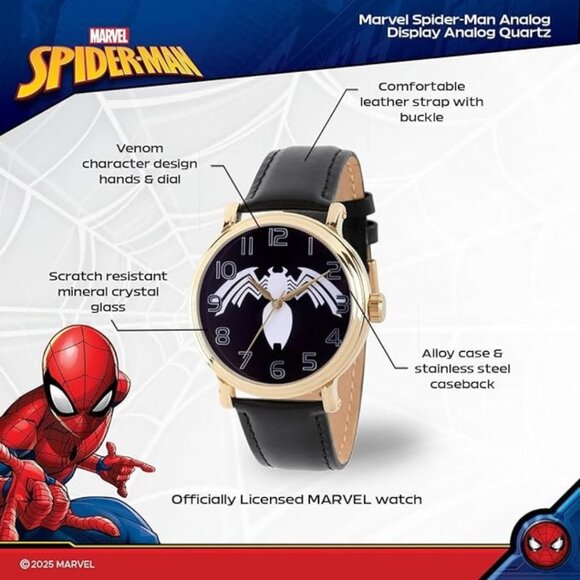 NWT - Marvel Spider-Man Adult Vintage Analog Quartz Watch - Picture 12 of 16